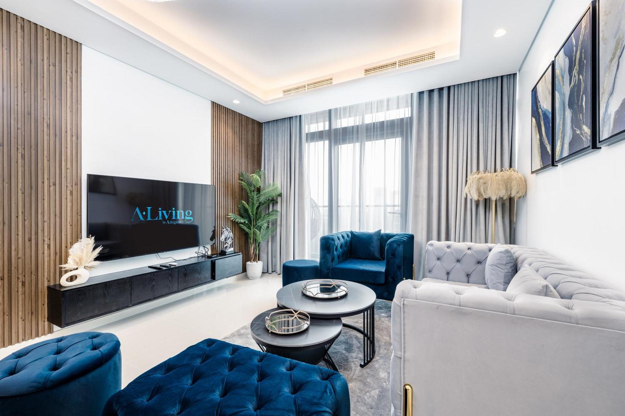 شقة Aliving Luxe 2Br With Burj Khalifa View Infinity Pool Midtown-4704 دبي المظهر الخارجي الصورة
