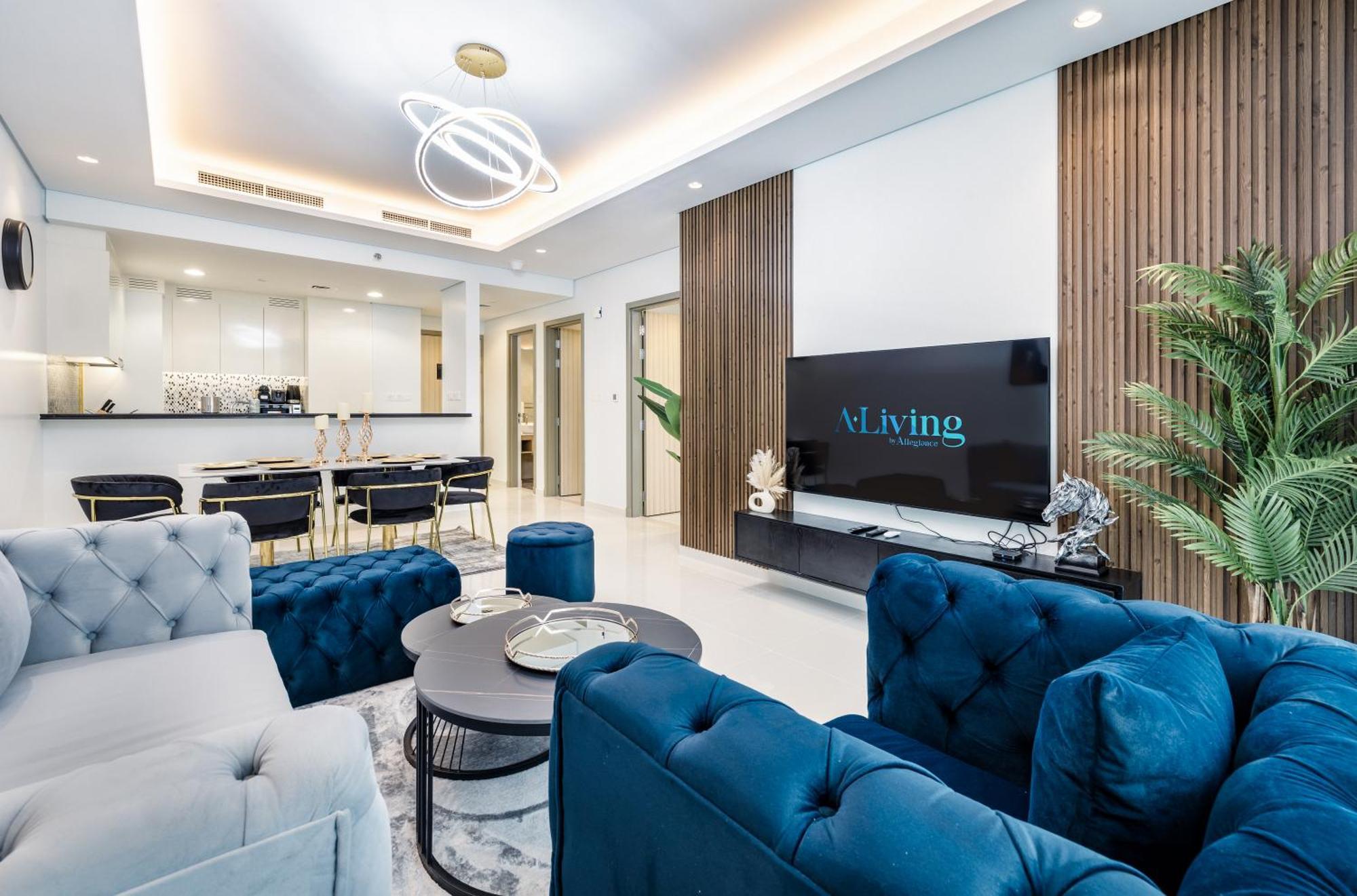 شقة Aliving Luxe 2Br With Burj Khalifa View Infinity Pool Midtown-4704 دبي المظهر الخارجي الصورة